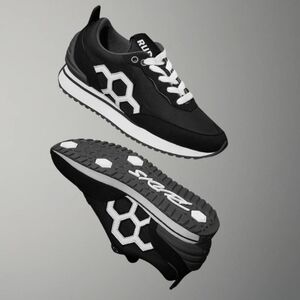 RUDIS Street Lifestyle Black Tennis Shoes Athletic Sneakers Sz 5.5mens 7wmns